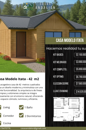 Modelo Itata 42 m2
