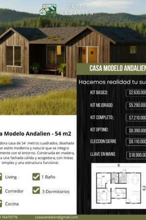 Modelo Andalien 54 m2
