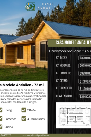 Modelo Andalien 72 m2
