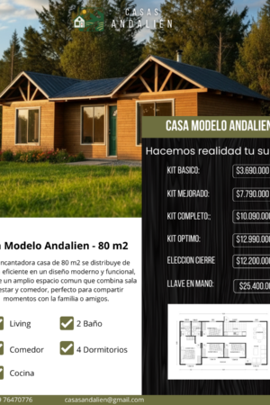 Modelo Andalien 80 m2