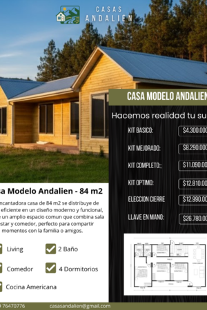 Modelo Andalien 84 m2
