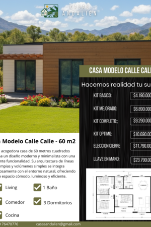 Modelo Calle Calle 60 m2