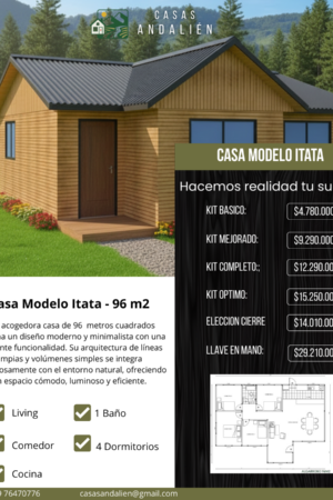 Modelo Itata 96 m2